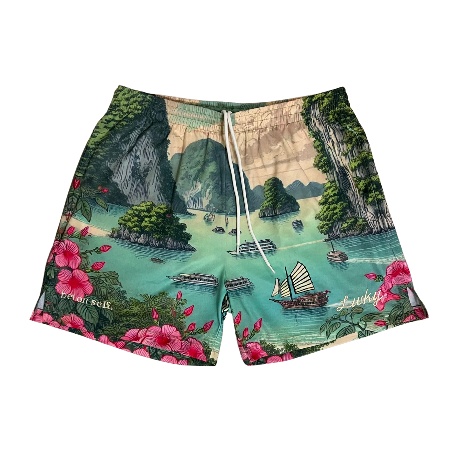 "JADE ISLAND" MESH SHORTS (BAO)