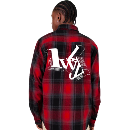 "LETTERS" Flannel Overshirt