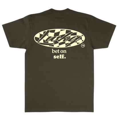 "CHECKER" TEE