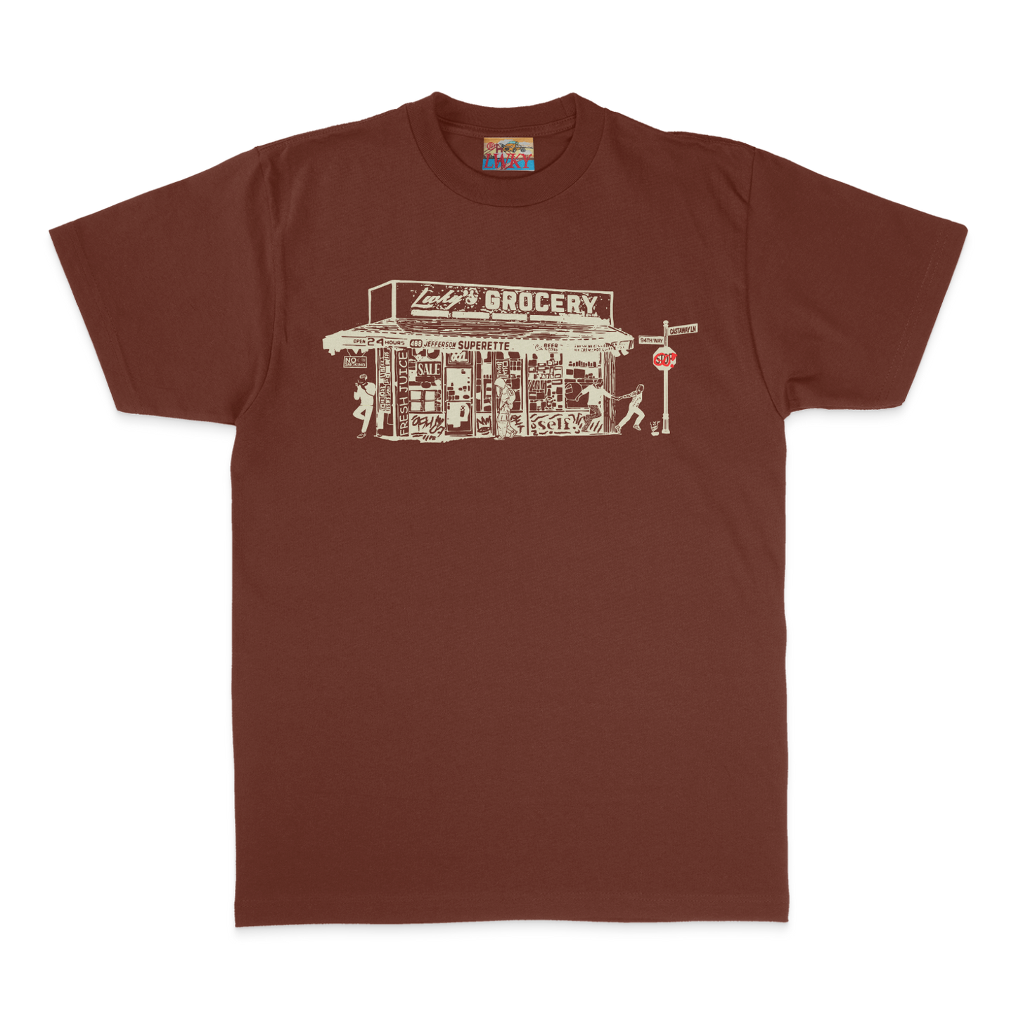 BROWN "BODEGA" TEE