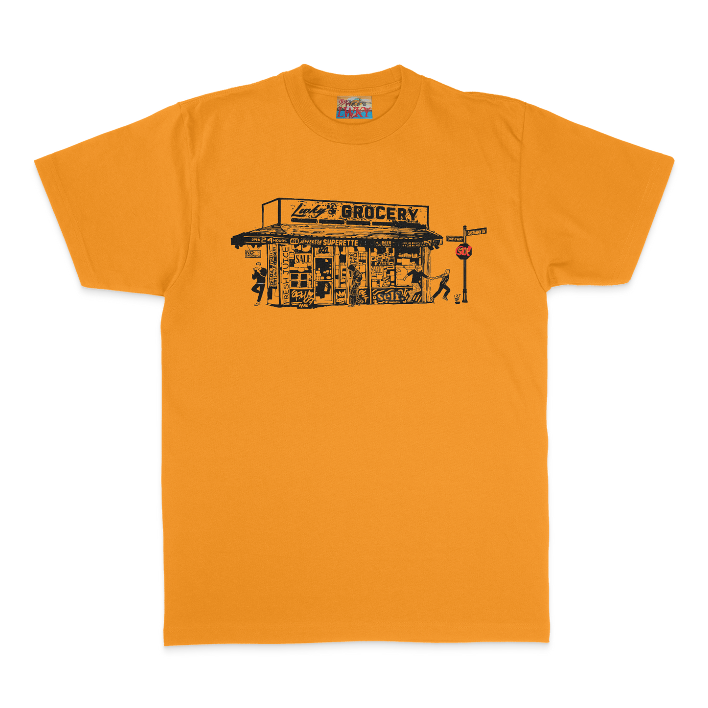 ORANGE "BODEGA" TEE