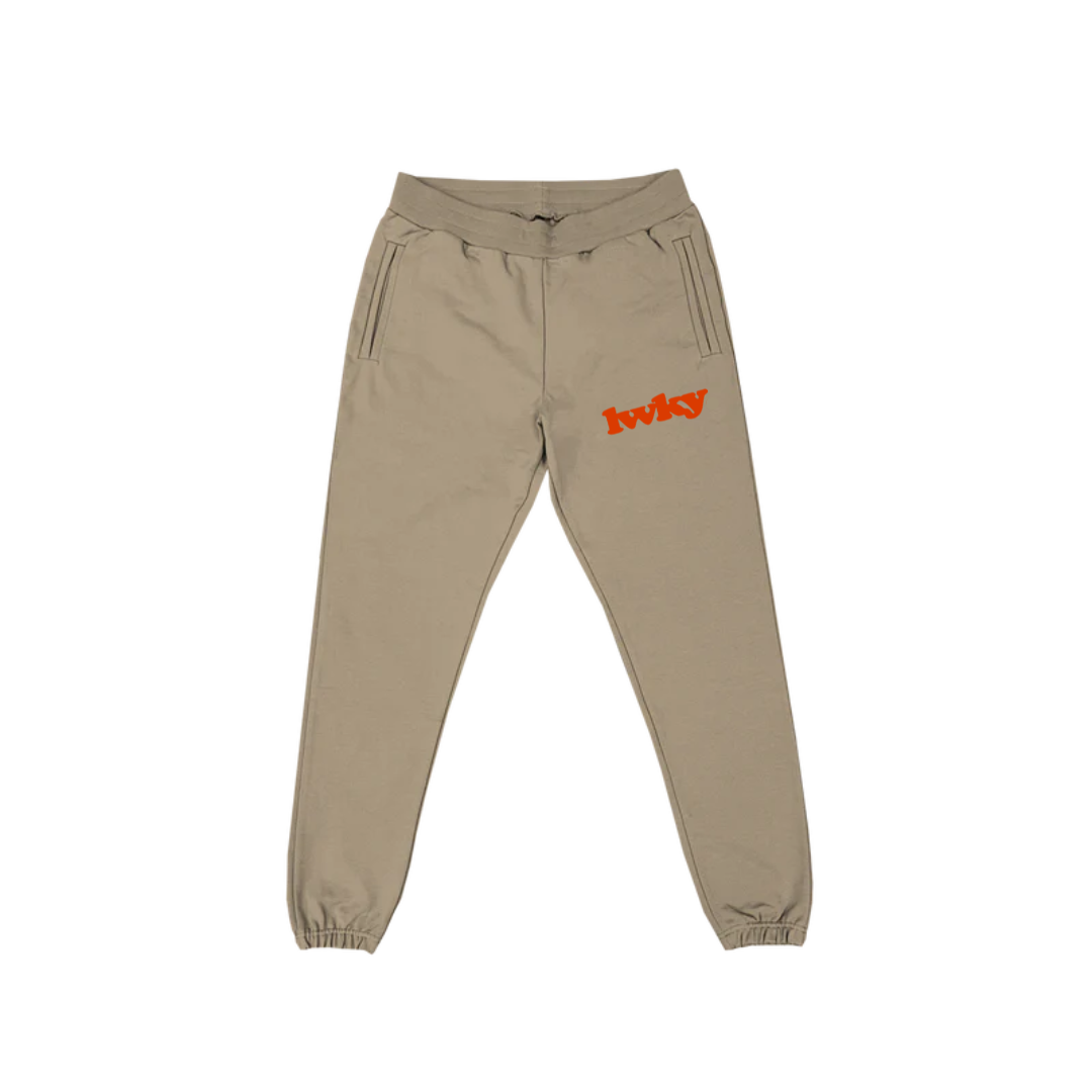 KHAKI TERRY SWEATPANTS