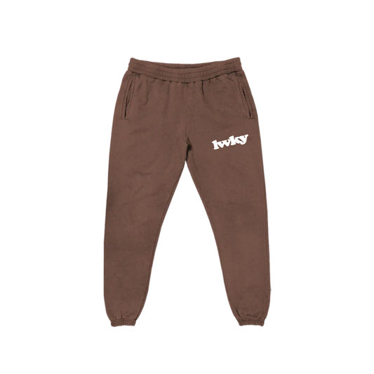 BROWN TERRY SWEATPANTS