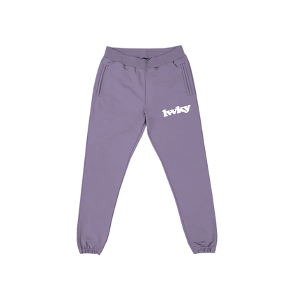 PURPLE TERRY SWEATPANTS